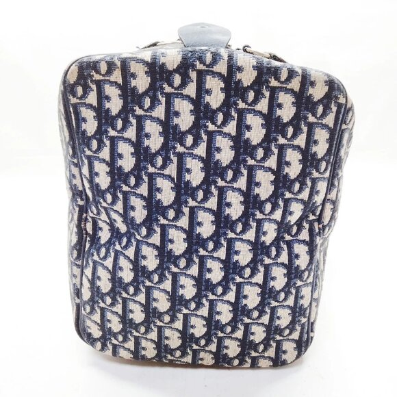 Authentic Christian Dior Navy Blue Canvas Hand Bag mn517-113025 - Picture 4 of 16